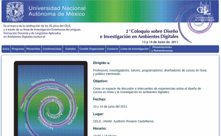 2° Coloquio sobre Diseño e Investigación en Ambientes Digitales